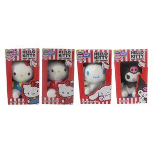 Lots of 4 Basic Fun Micro Teenies Hello Kitty & Friends Stuffed Mini Plush Toys
